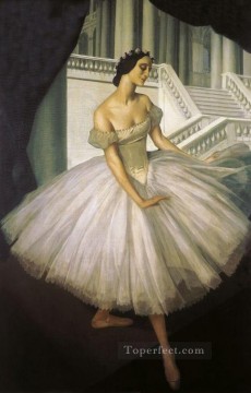 Dancing Ballet Painting - alexandre jacovleff portrait of anna pavlova 1915 Russian ballerina dancer